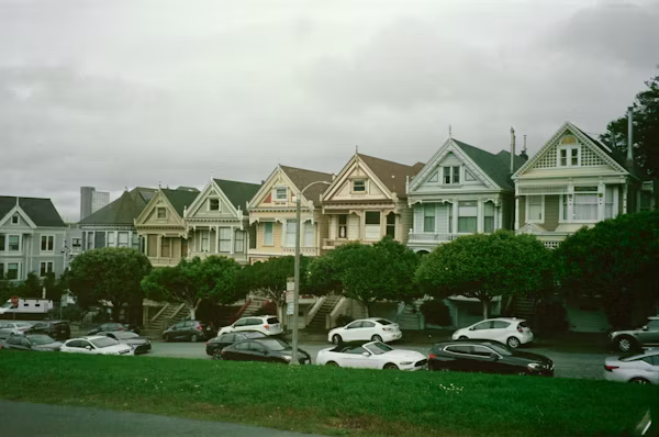 Victorian Painted Ladies row in San Francisco